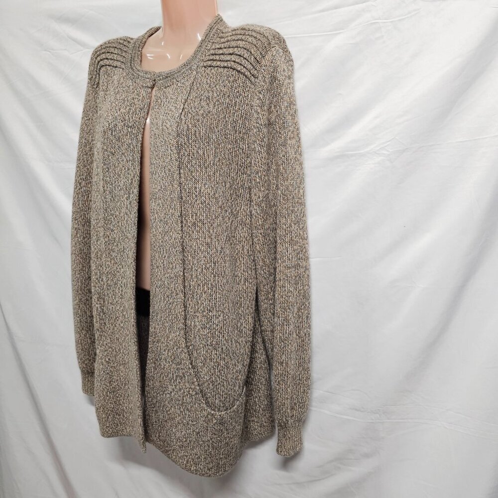 Simply Natural Women's Alpaca Linda Ebel Cape Size XL Melange Tan - Picture 14 of 16